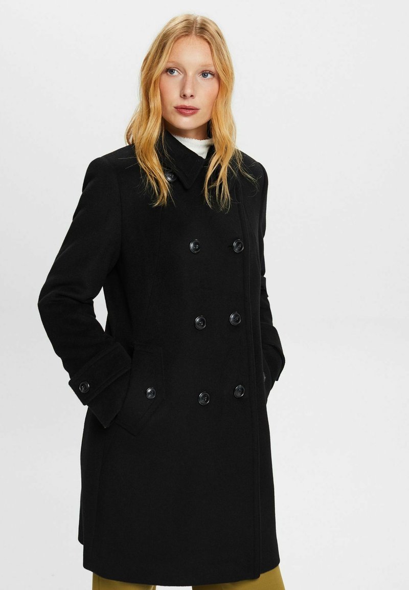 Esprit Collection Classic coat black Zalando.ie