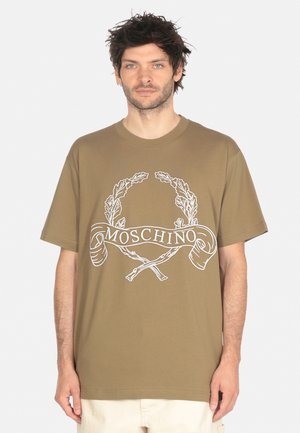 CON RICAMO - T-shirt con stampa - verde