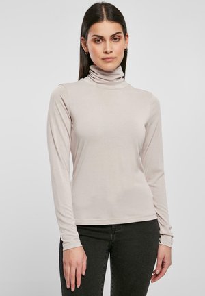 Urban Classics TURTLENECK LONGSLEEVE - T-shirt à manches longues - warmgrey