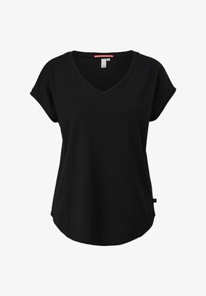QS T-shirt basic - schwarz