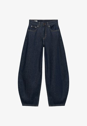 PULL&BEAR, LOW-RISE - BARREL JEANS - Wide Leg - dark blue