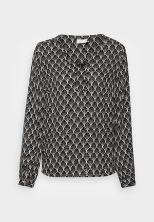 KAOLIVIA BLOUSE - Blouse - black/chalk fan print