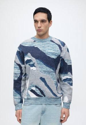 Scotch & Soda, JACQUARD LOOSE-FIT PULLOVER - Пуловер - grey dawn multi