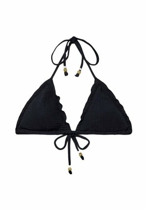 Stradivarius TEXTURED - Haut de bikini - black