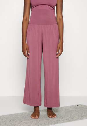 STUDIO WIDE LEG PANT - Trousers - tawny rose