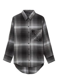 Calliope QUADRI STRASS - Camicia - var grigio