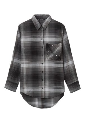 Calliope QUADRI STRASS - Camicia - var grigio