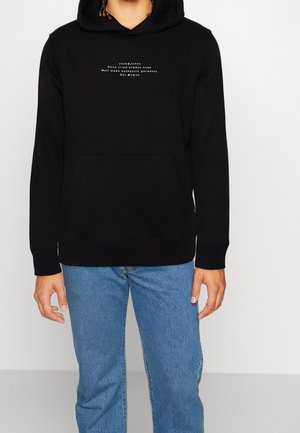 Felpa con cappuccio - black