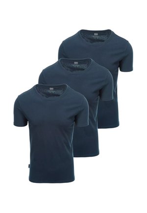 SET OF 3 - T-shirts basic - navy blue