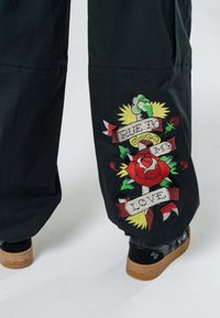 Ed Hardy TRUE TO MY LOVE - Cargo trousers - washed black