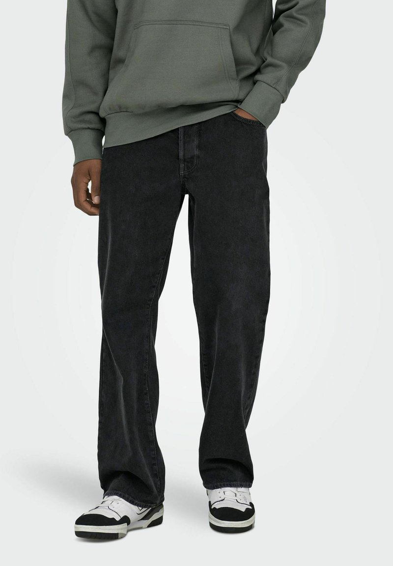 Only & Sons Jean boyfriend washed black/noir ZALANDO.FR