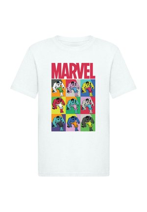 MARVEL HULK POP ART  - Print T-shirt - white