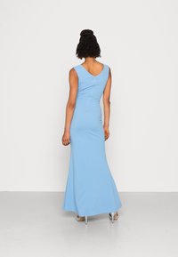 WAL G. MORGAN OFF THE SHOULDER CROSS MAXI DRESS - Roupa de cerimónia - blue