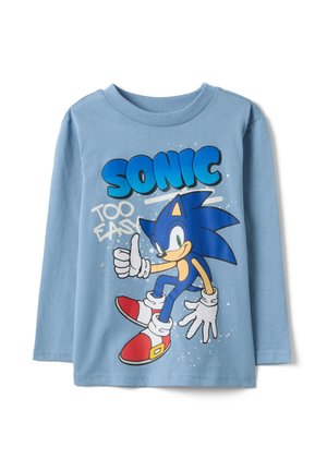 WITH SONIC REGULAR FIT - Maglietta a manica lunga - azure
