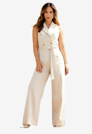 SLEEVELESS TAILORED REGULAR FIT - Jumpsuit - cream