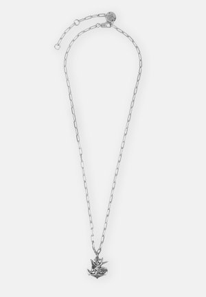 FINE SWALLOW AND ANCHOR PENDANT NECKLACE UNISEX - Necklace - silver-coloured