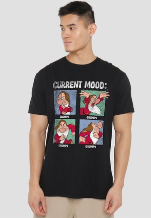 SNOW WHITE FATHER'S DAY CURRENT MOOD GRUMPY DAD - Print T-shirt - black