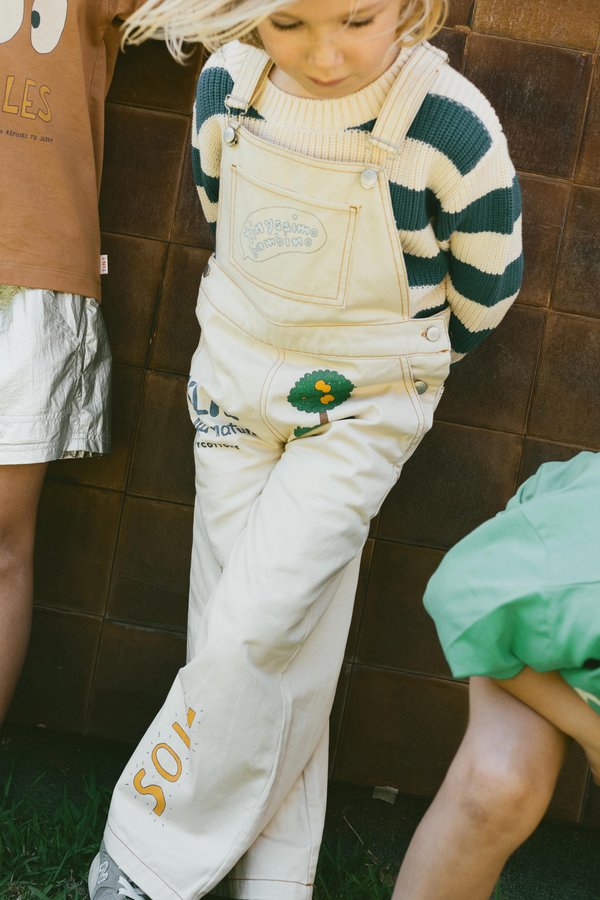 ARTSY TREE DUNGAREE UNISEX - Dungarees - vanilla3