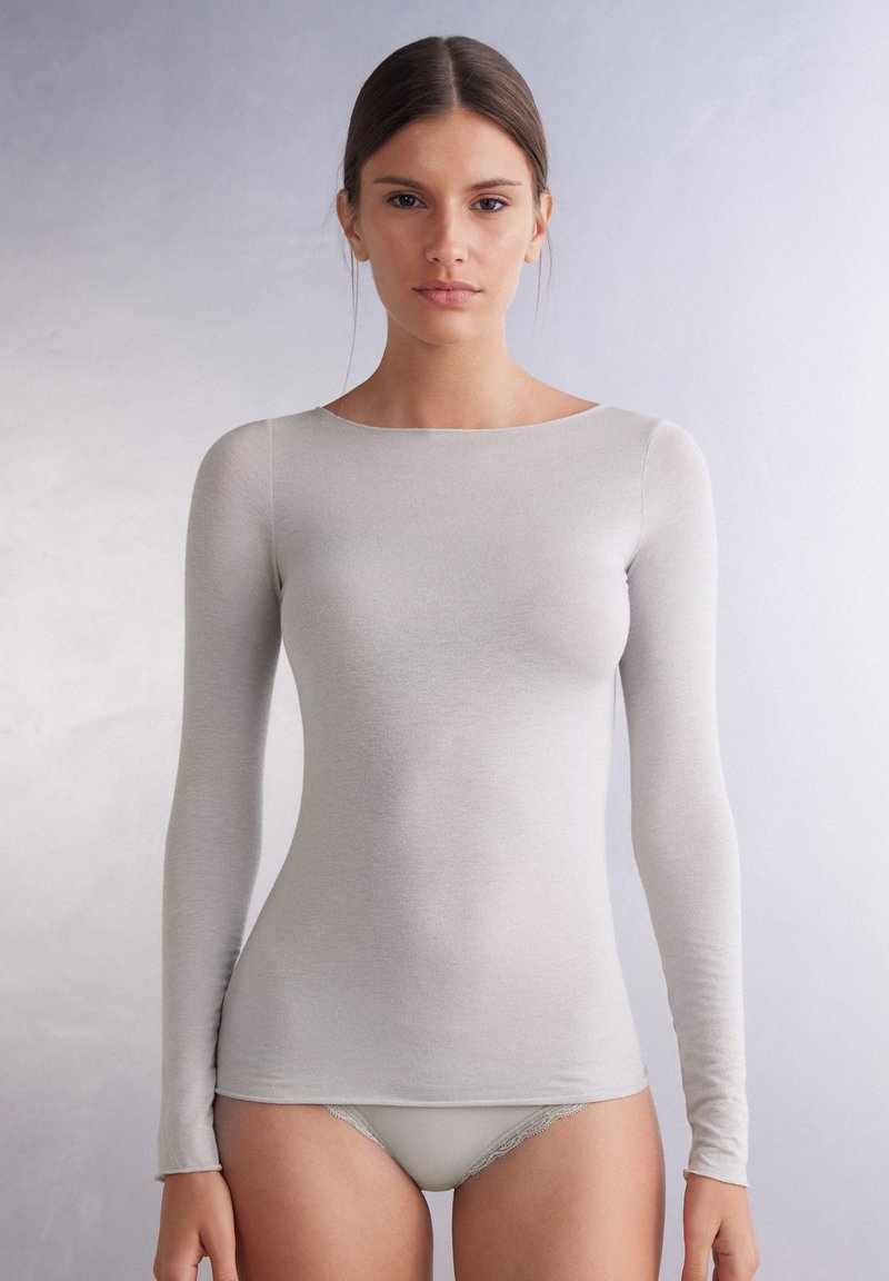 Intimissimi - WARM EFFECT ULTRALIGHT - Nachtwäsche Shirt - hellgrau j ice grey, Vergrößern