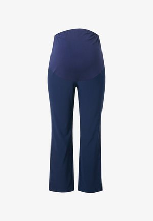 Vesimäntä äitiysstatisticsit, joissa on joustava vyötärö ja levenevä lahje, valmistettu pehmeästä, kevyestä kankaasta, joka on sileä kosketukseltaan.