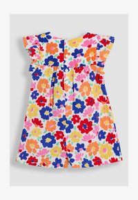 Valitud, bright fuchsia floral seersucker