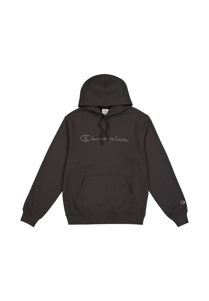 Cappuccio Felpa Champion Grigia E Nera Champion HOODED SCRIPT SHOP