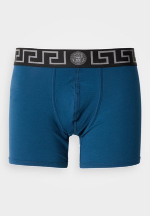 UNDERPANTS LONG TRUNK - Kitsad bokserid - petrol blue/nero/silver-coloured