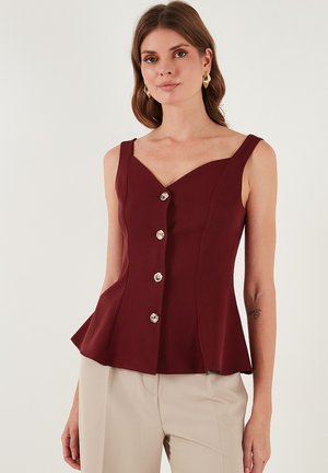 LELA REGULAR FIT - Pluus - bordeaux