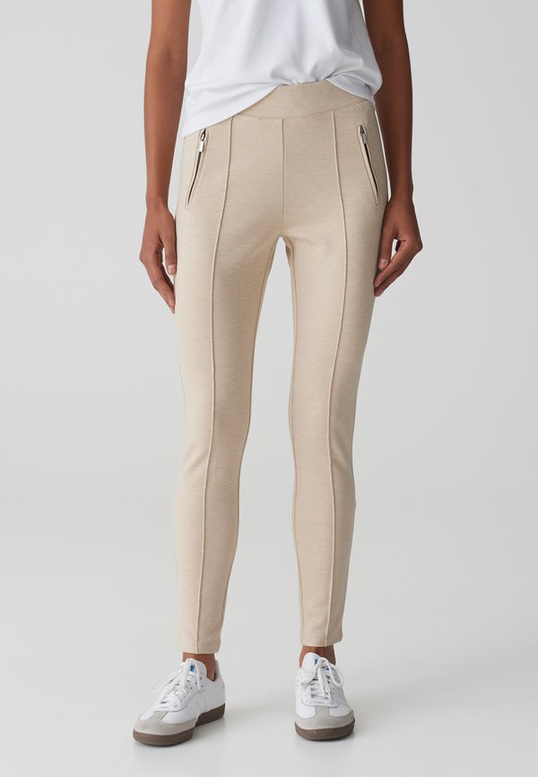 MID RISE SLIM FIT - Leggings - Hosen - macadamia