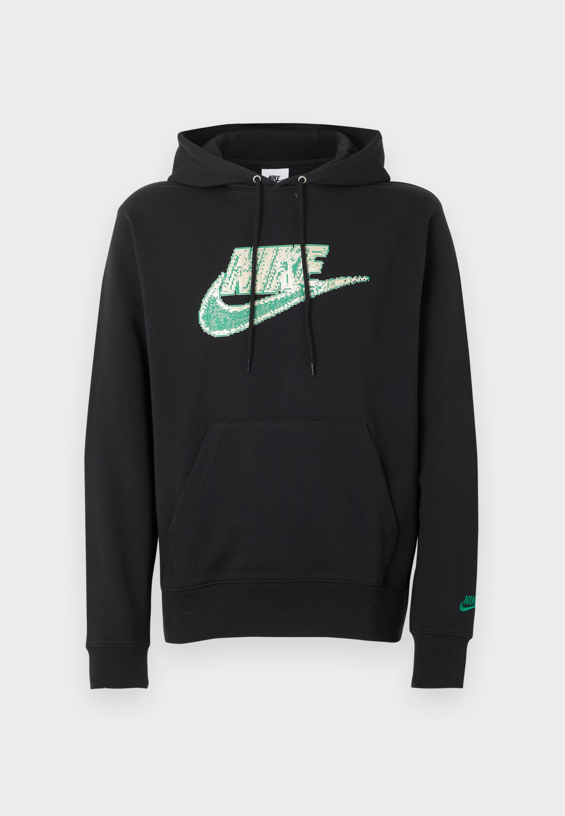 Nike Sportswear CLUB SCIFI - Mikina s kapucí - black/malachite