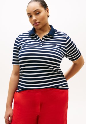 Tommy Hilfiger Curve CURVE 1985 REGULAR FIT PIQUE POLO SHIRT - Poloskjorter - dark night/ecru