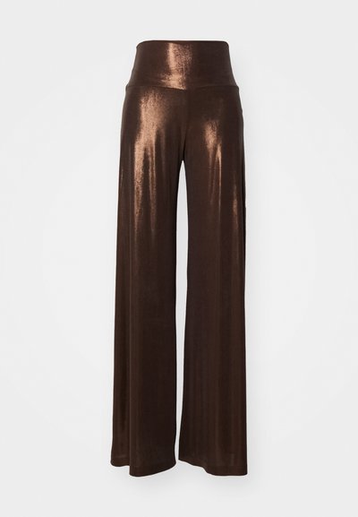 Norma Kamali ELEPHANT PANT - Stoffhose - chocolate