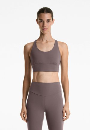STRAPPY BACK - Sport-BH med lätt stöd - mottled light brown