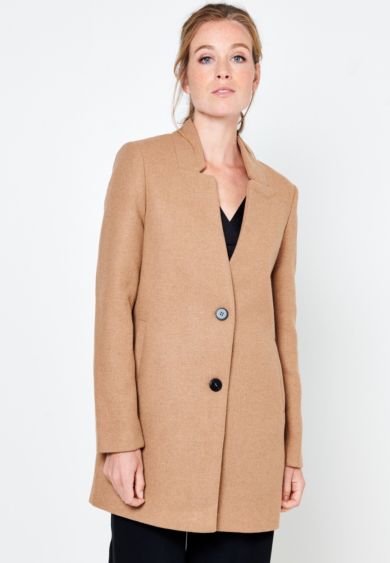 camaieu manteau camel