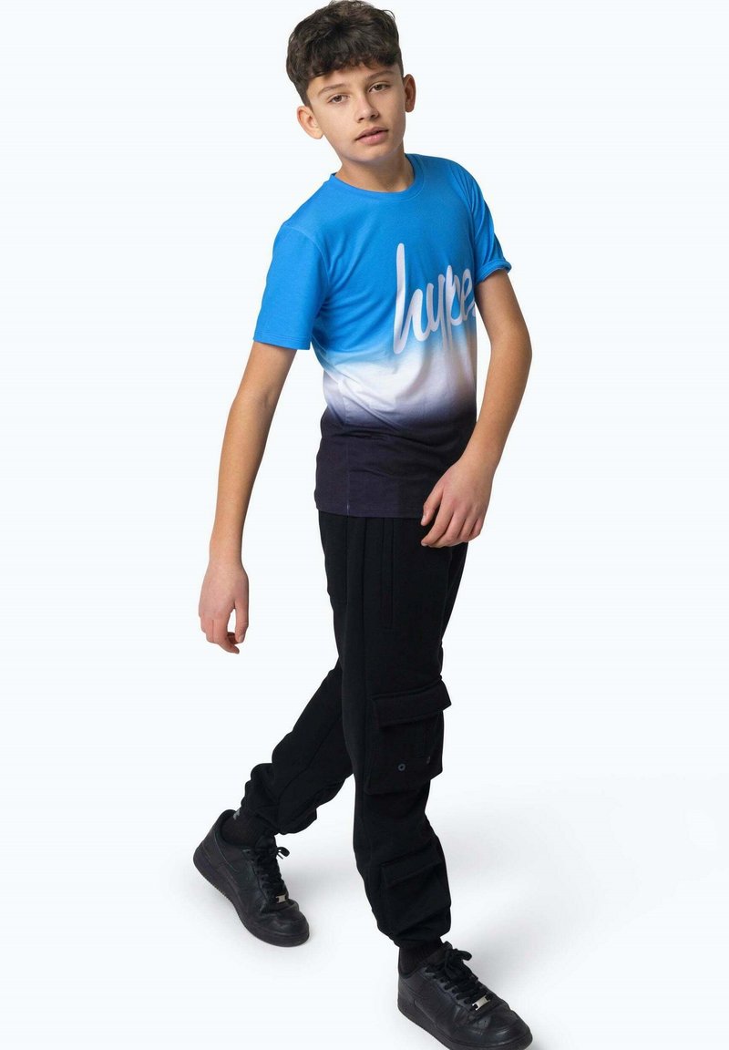 Hype T-shirt print blauw