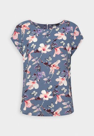 ONLY ONLVIC S/S AOP TOP NOOS PTM - Bluse - vintage indigo