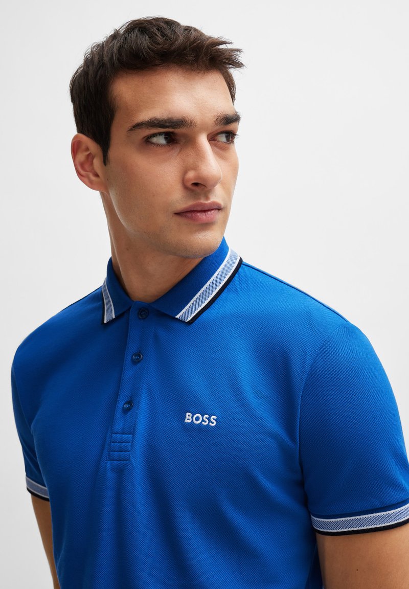 Boss Polo Homme De Marque En Solde BOSS PADDY Polo Medium Blue/bleu