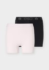 2 PACK MID RISE CYCLING SHORTS - Κολάν - black/pink