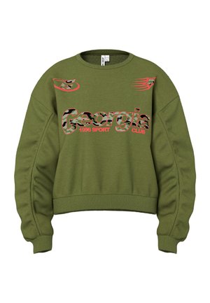 HYPEDROP SWEATSHIRT HDAGGIE GATHERED SLEEVE - Sweatshirt - pesto
