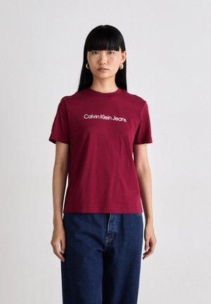 LOGO CLASSIC TEE - Print T-shirt - magenta jewel