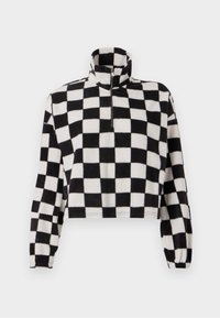 NMFLECI ZIPPER - Pulover din fleece - black