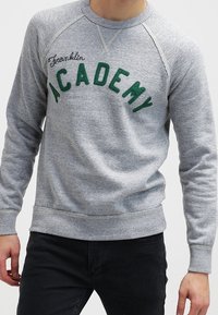 Felpa grigia con maniche raglan, caratterizzata da testo verde "Franklin ACADEMY". Realizzata in tessuto morbido e con orlo a costine. Vestibilità regolare.