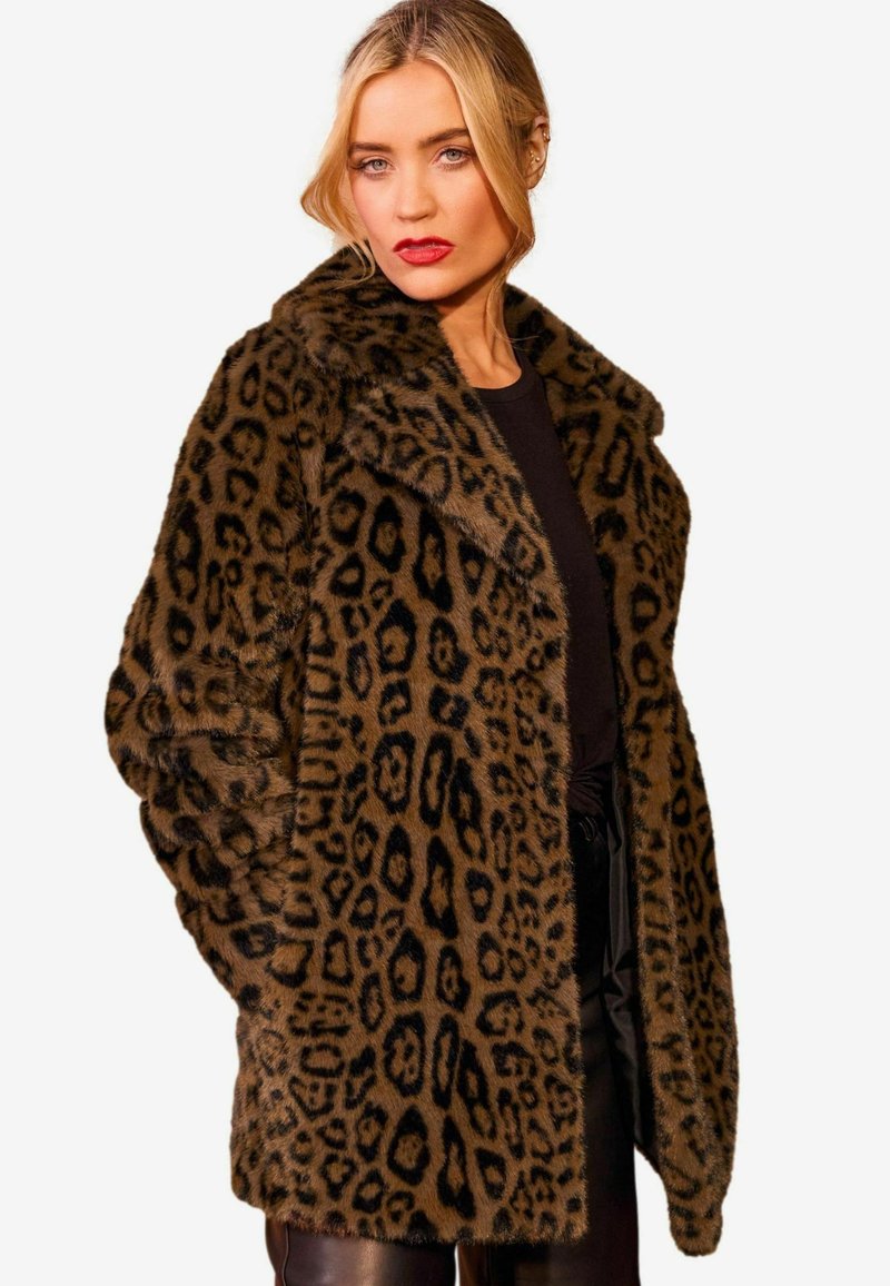 Love & Roses Abrigo de invierno - brown animal