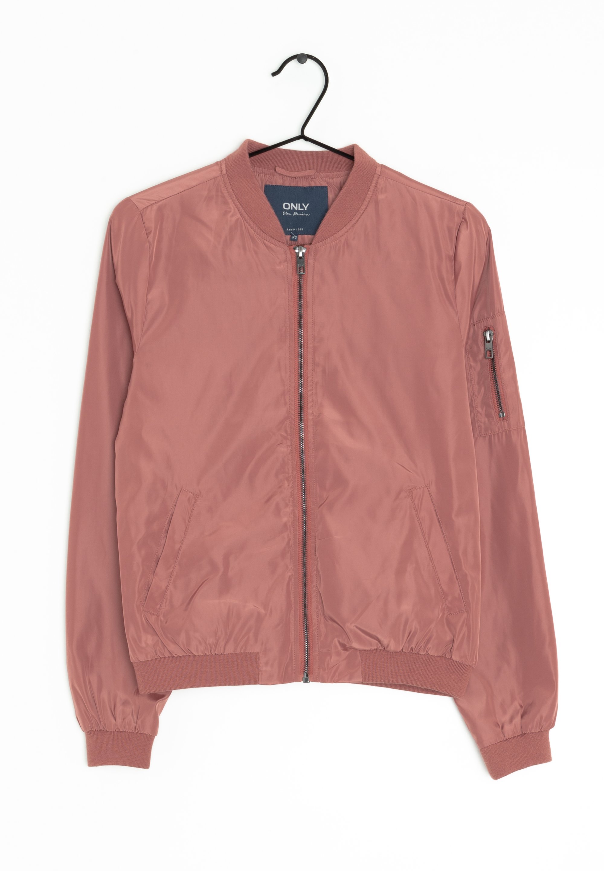 Bomberjacke Only Lederjacke Pink Womens Real Leather Classic Biker