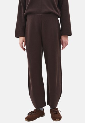 REGULAR WAIST STRAIGHT  - Stoffhose - chocolate torte