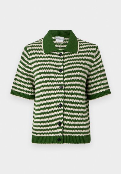 CLOSED CARDIGAN SHORT SLEEVE - Jopica - green