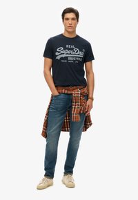 Superdry & Co VINTAGE LOGO  - T-shirt print - eclipse navy