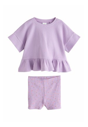 SHORT SLEEVE AND SET - Šortai - lilac purple
