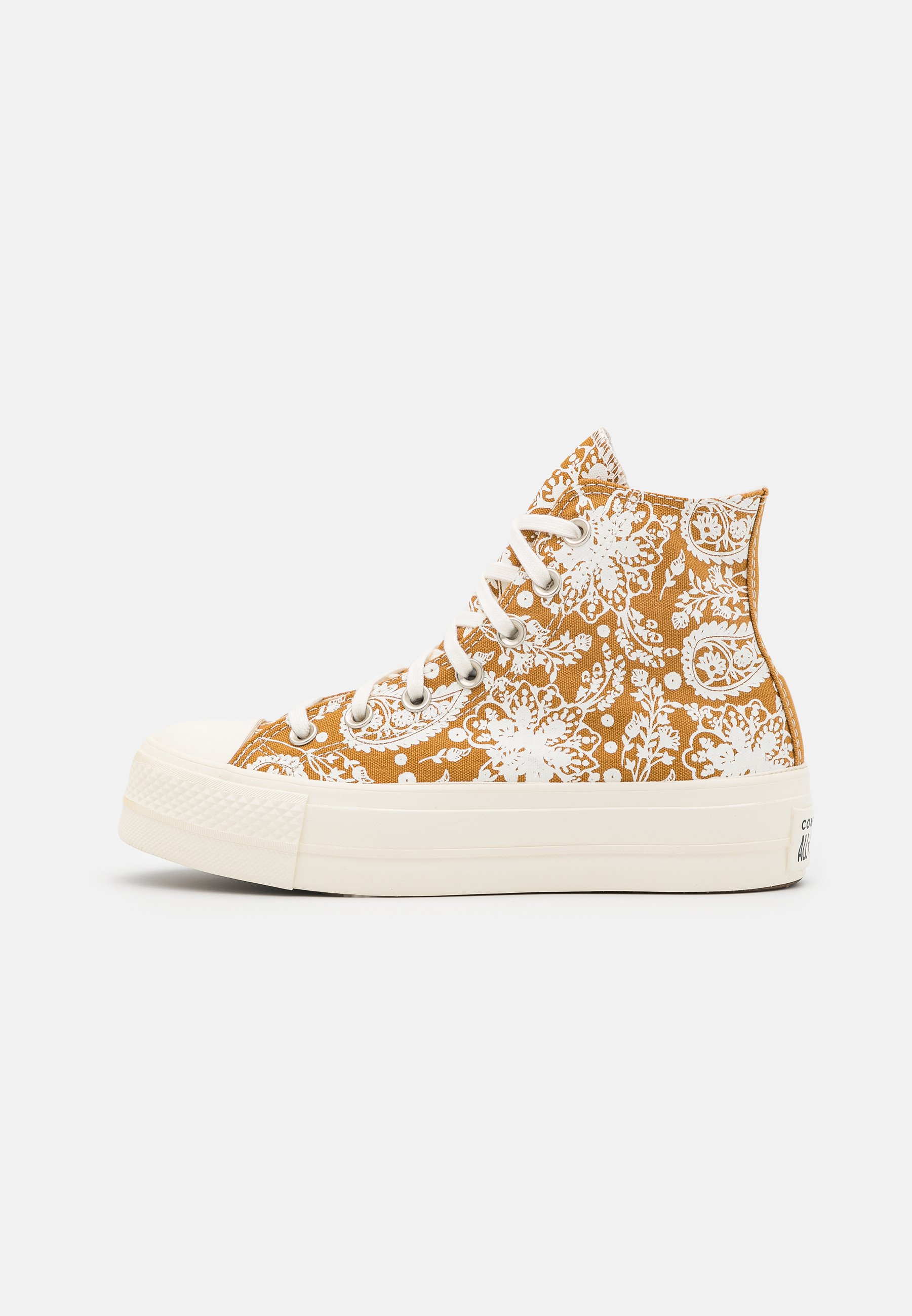 Converse CHUCK TAYLOR ALL STAR LIFT - Zapatillas altas - wheat/egret/black/ naranja - Zalando.es