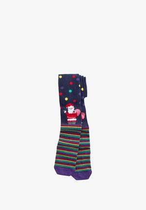 Next, RICH CHRISTMAS - Strumpfhose - navy santa
